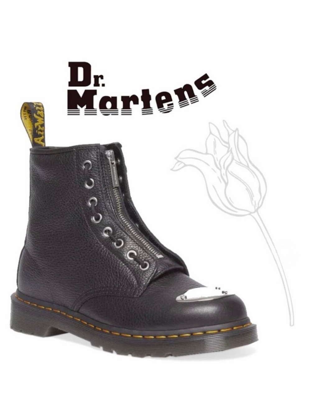 DR MARTINS 1460 Lunar Milled Leather Boot